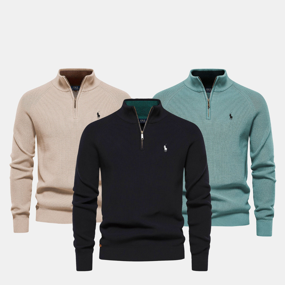 RL Men's Zip Neck Sweater (Clearance)