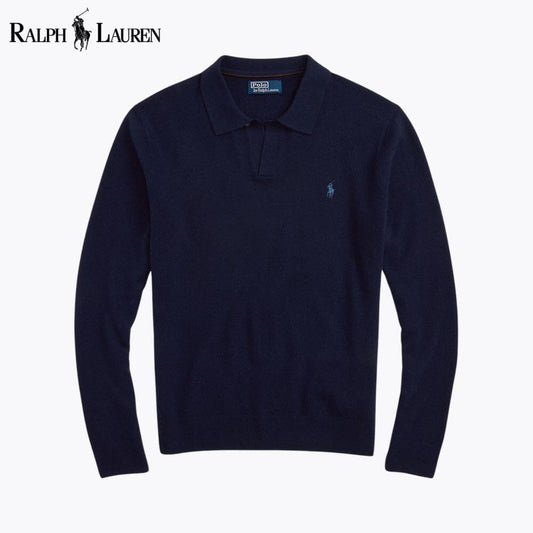 RL Wool Johnny-Collar Sweater